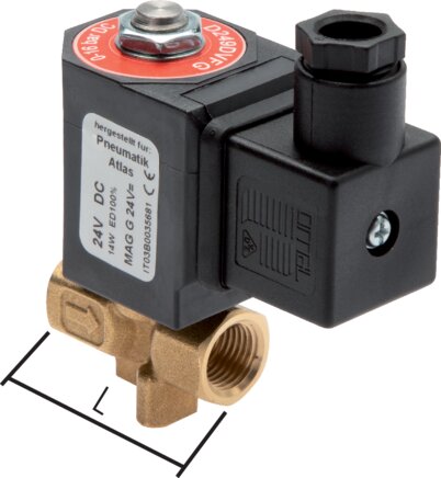 Exemplarische Darstellung: 2/2-Wege Magnetventil (G 1/8" & G 1/4")