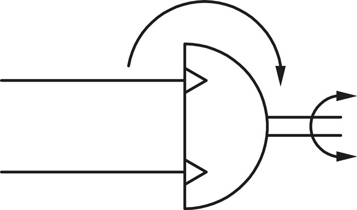 Schaltsymbol: Schwenktisch